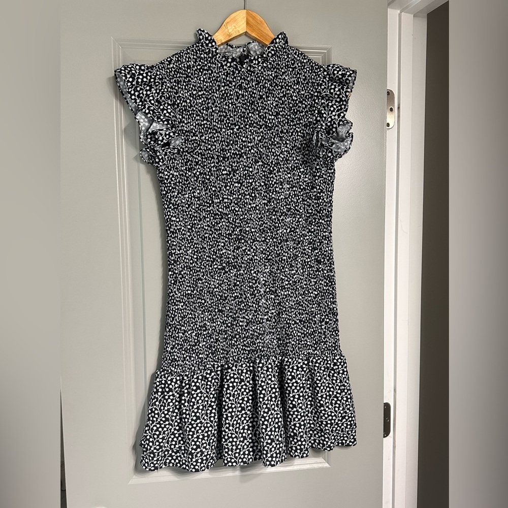 French Connection Black and White Mini Dress